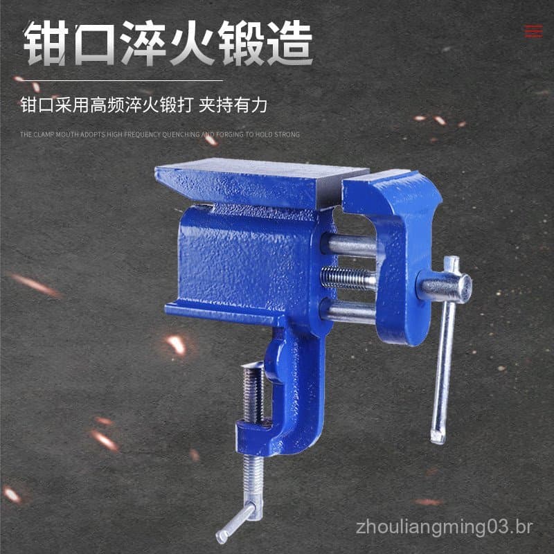 Morsa de bancada, morsa de mesa para tábua de corte grande, grampo de bancada prático, morsa de mesa para uso doméstico