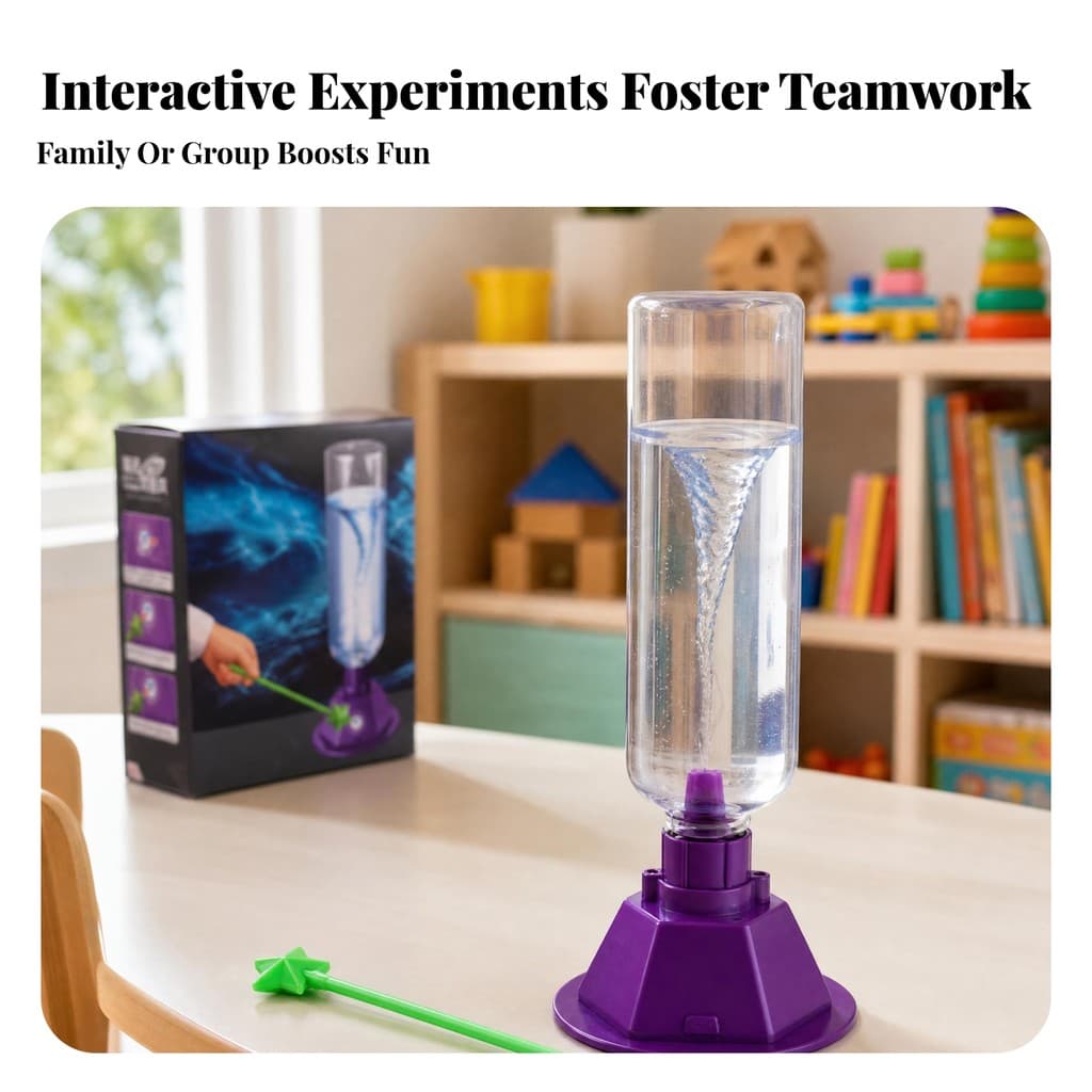 Tornado Simulator Elétrico Water Vortex Maker Kit Toy Cilíndrico