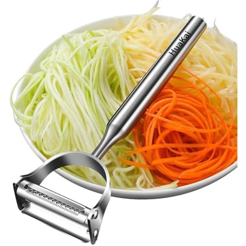 Descascador De Vegetais 2 Em 1julienne , Aço Inoxidável Prateado | Multifuncional Ótimo Para Uma Gama De Cozinheiros : I