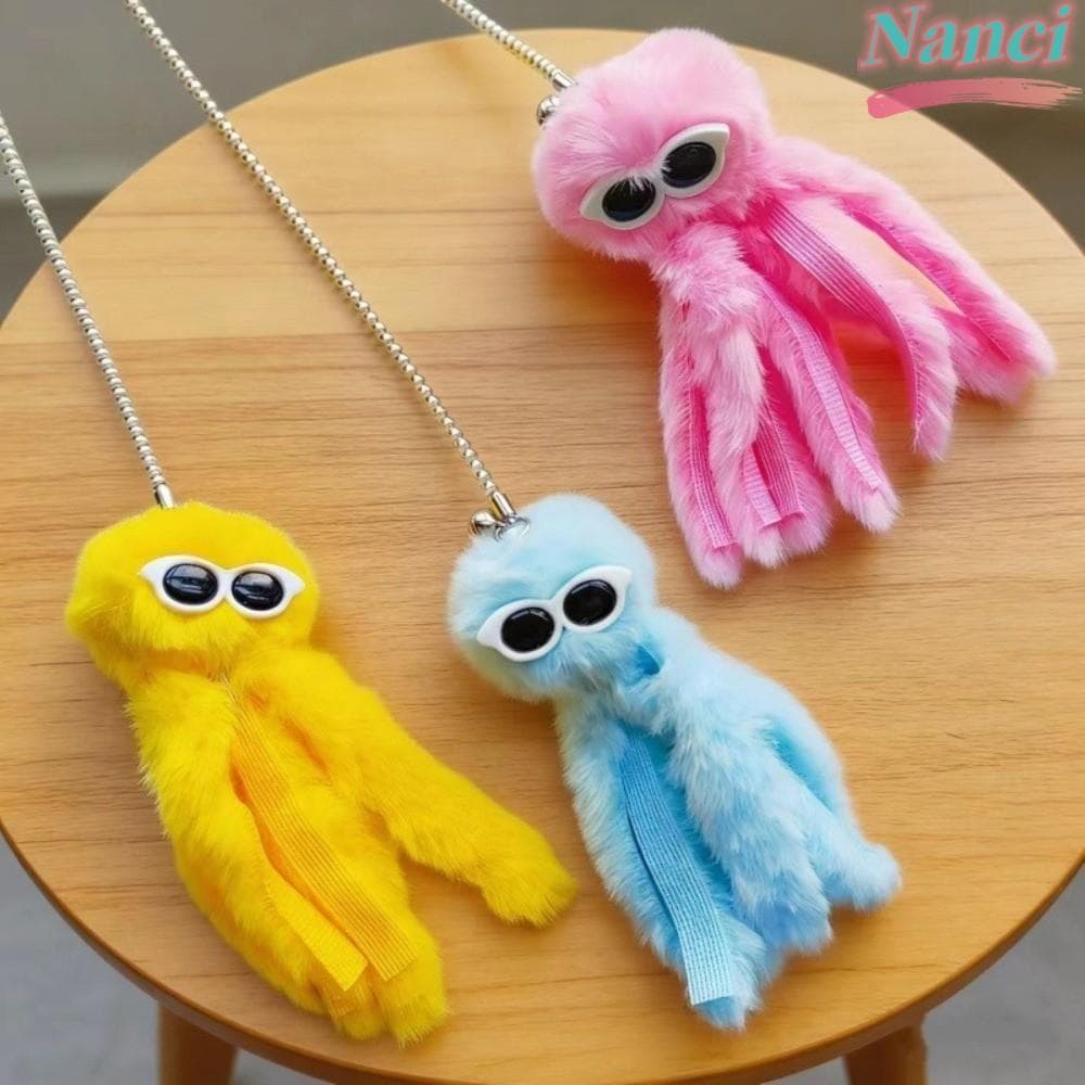 NANCI Pet Cat Teaser , Engraçado Catcher Plushie Animais Gato Provocando Varinhas , Polvo Fofo Vara Interativa
