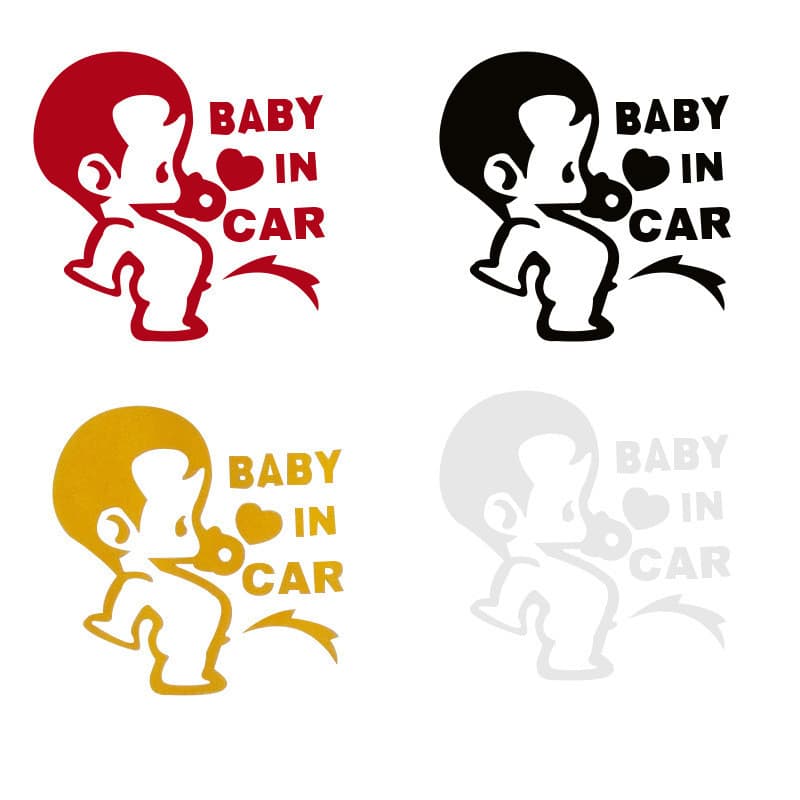 Adesivo de carro adesivo de corpo reflexivo bebê no carro bebê no carro com adesivo infantil
