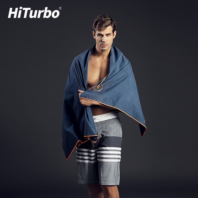 HiTurbo toalha de secagem rápida toalha de banho de natação masculino mergulho viagem adulto toalha absorvente de secage