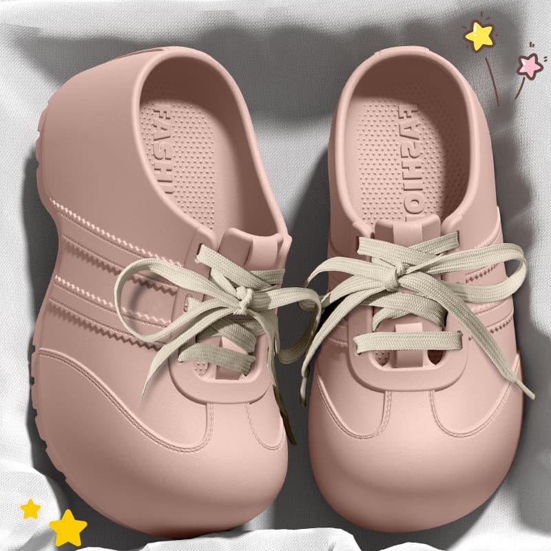 Buraco sapatos femininos exterior Wear 2026 novo estilo chinelos femininos verão sandálias de sola grossa aumentar a alt