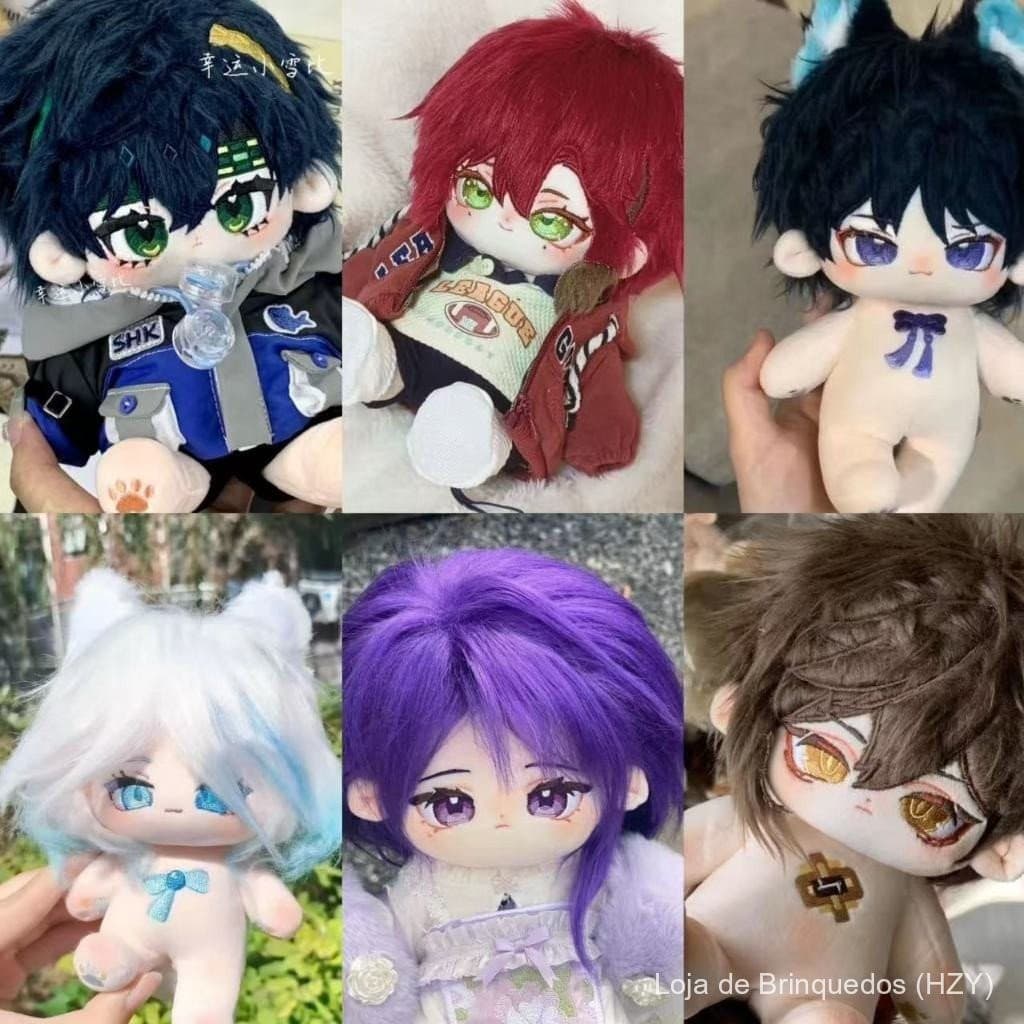 Boneco de Pelúcia Genshin Impact Xiao Venti Arataki Itto Anime 20cm Fantasia Fantasma PDYB 28M7 HLDE T4YT