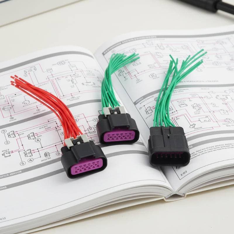 Conector Automotivo À Prova D'água De 12 Pinos , Plugue De Chicote De Fios Flexível Para Atualização Do Sistema De Farol