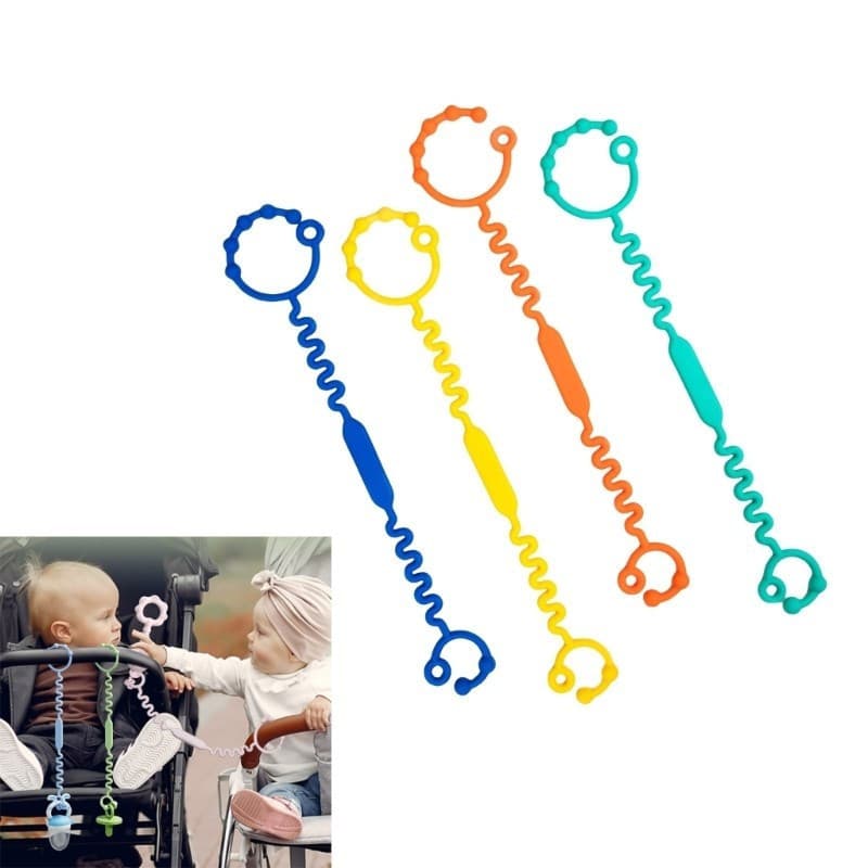OMG * Correias de Silicone para Brinquedos, Suporte de Segurança para Mordedores em Carrinhos de Bebê ER2R