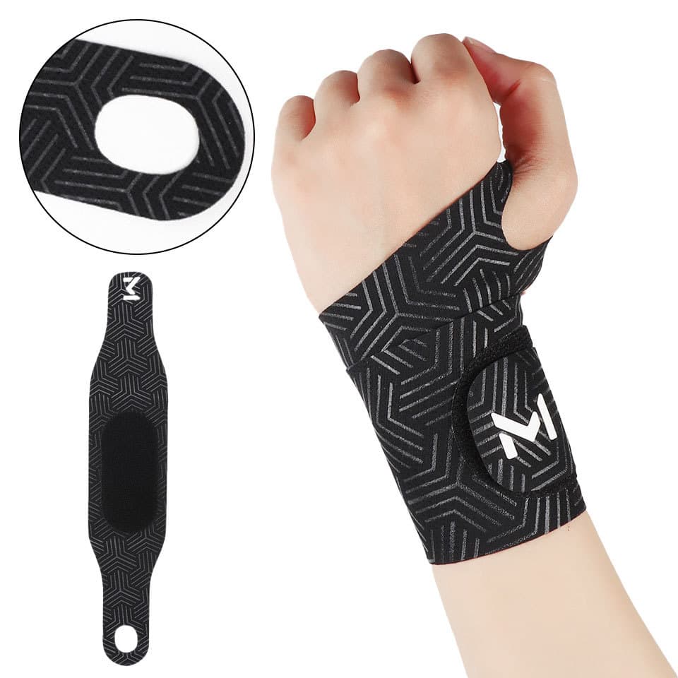 1 Peça Esportes Ajustável Pulseira Elástica Respirável Antiderrapante Badminton Tênis Cinta De Pulso