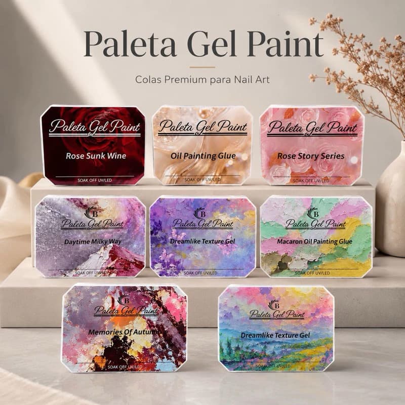 Conjunto De Paleta De Pigmentos De Esmalte 9 Em 1 Limegirl Para Design De Unhas Em Gradiente, Manicure Diy E Decoração