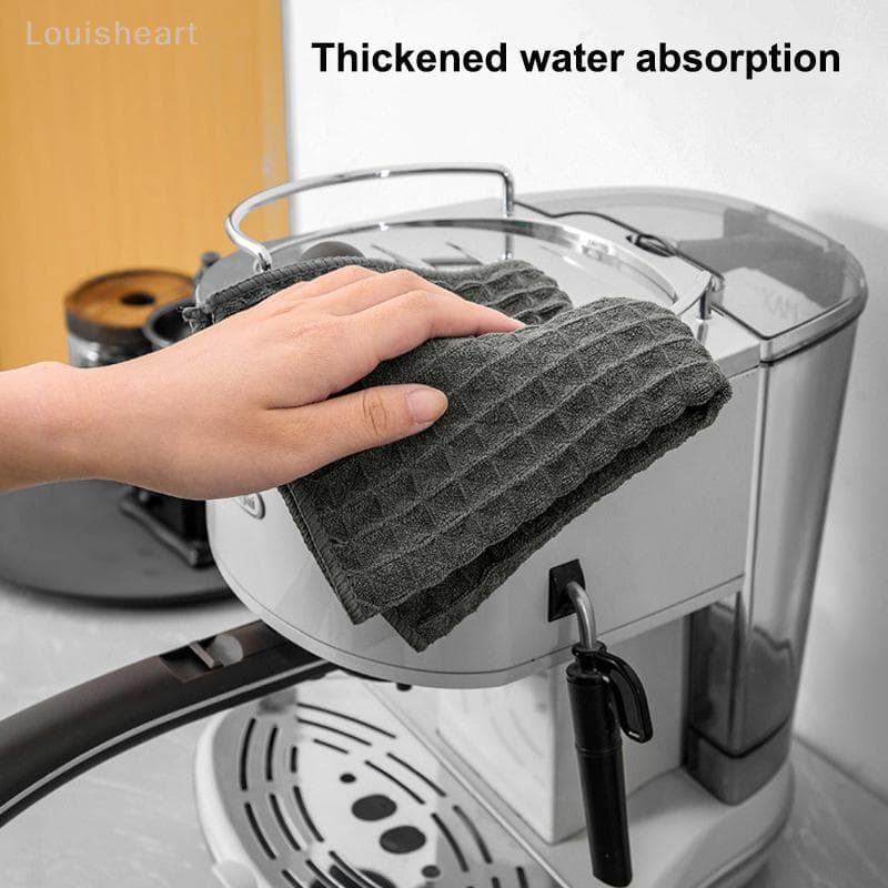 < Louish > Super Absorvente Barista Barra Toalha Máquina De Café Pano Especial Sem Fiapos Quadrada De Limpeza Novo