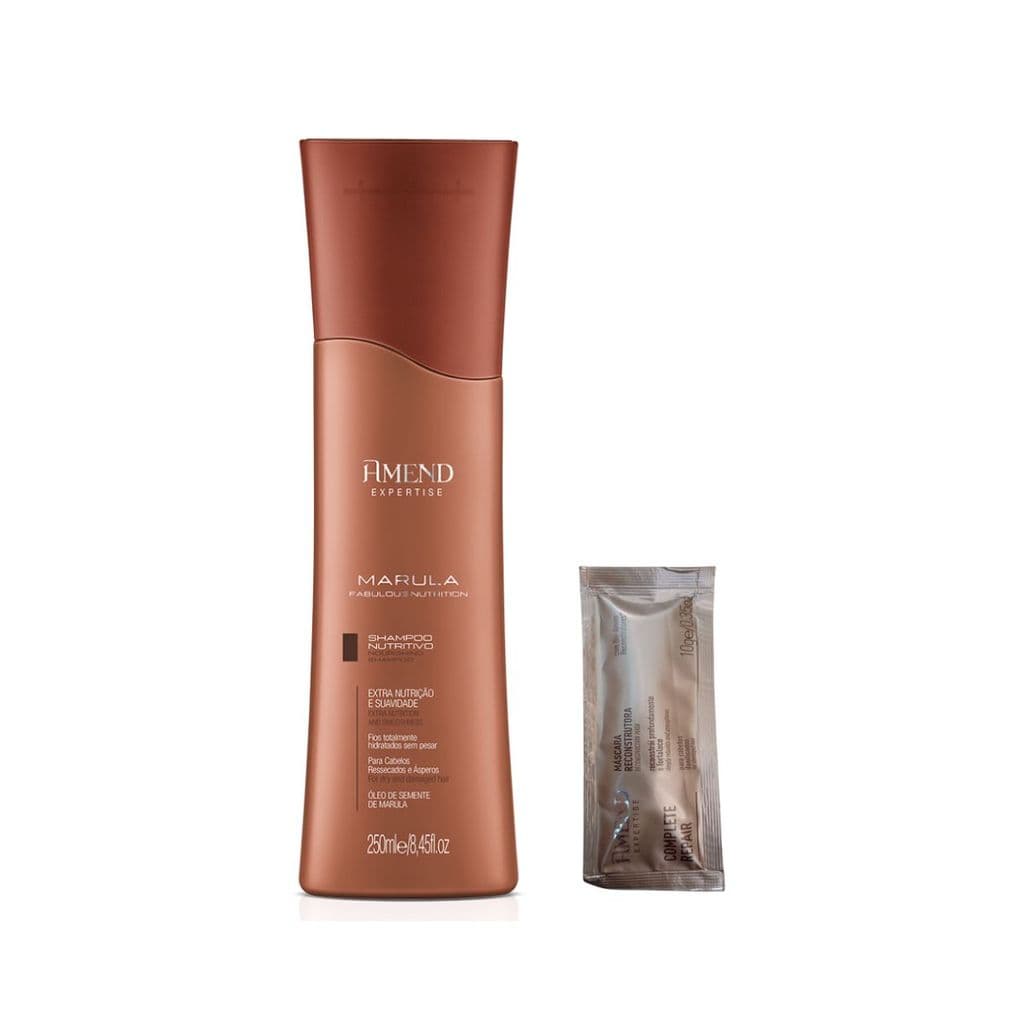 Shampoo  Expertise Nutritivo Marula Fabulous 250ml + Brinde Complete Repair - Amend