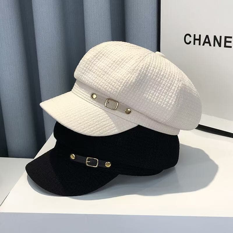 Boina De Estilo Britânico Para Mulheres , Chapéu Retrô Japonês Versátil Da Moda Coreana
