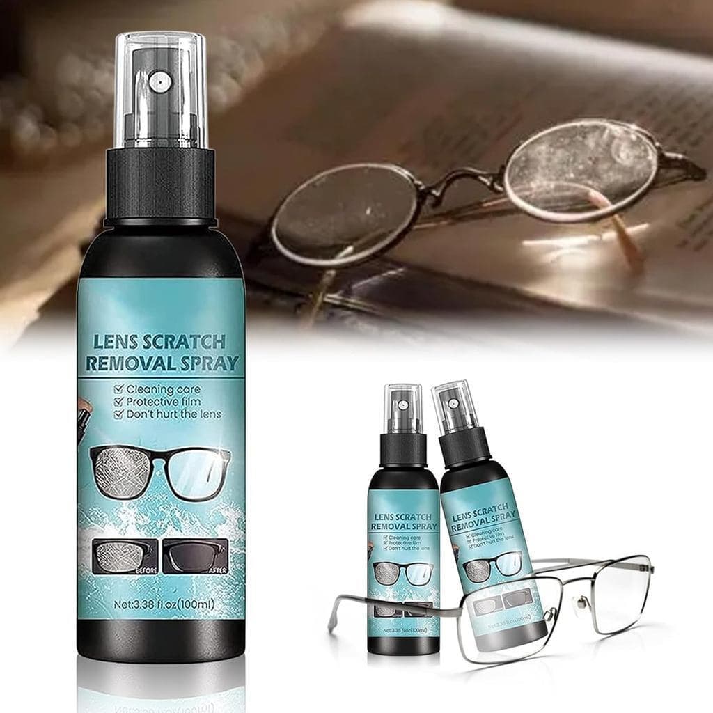 Removedor de arranhões para lentes (2 peças), removedor de arranhões para óculos, removedor de arranhões para lentes de