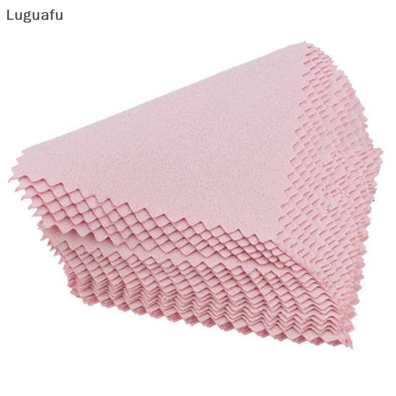 Luguafu 50 PCS Limpador De Pano De Polimento De Prata Jóias Anti-Tarnish Tool Ferramenta De Limpeza 2018