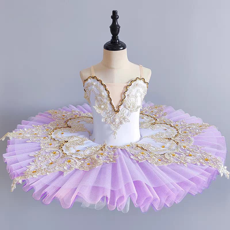 Crianças vestido de balé profissional pequeno cisne TUTU gaze Pettiskirt traje de palco desempenho traje feminino dormir
