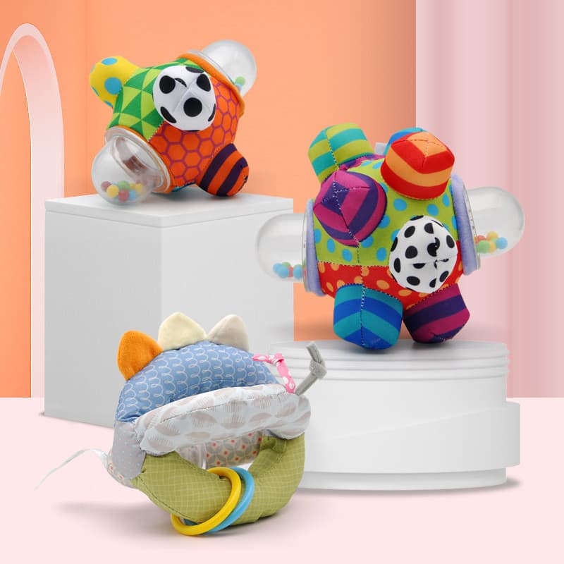 Bomba bola educação precoce crianças brinquedos do bebê mordedor bola mão agarrar bola massagem percepção do bebê b
