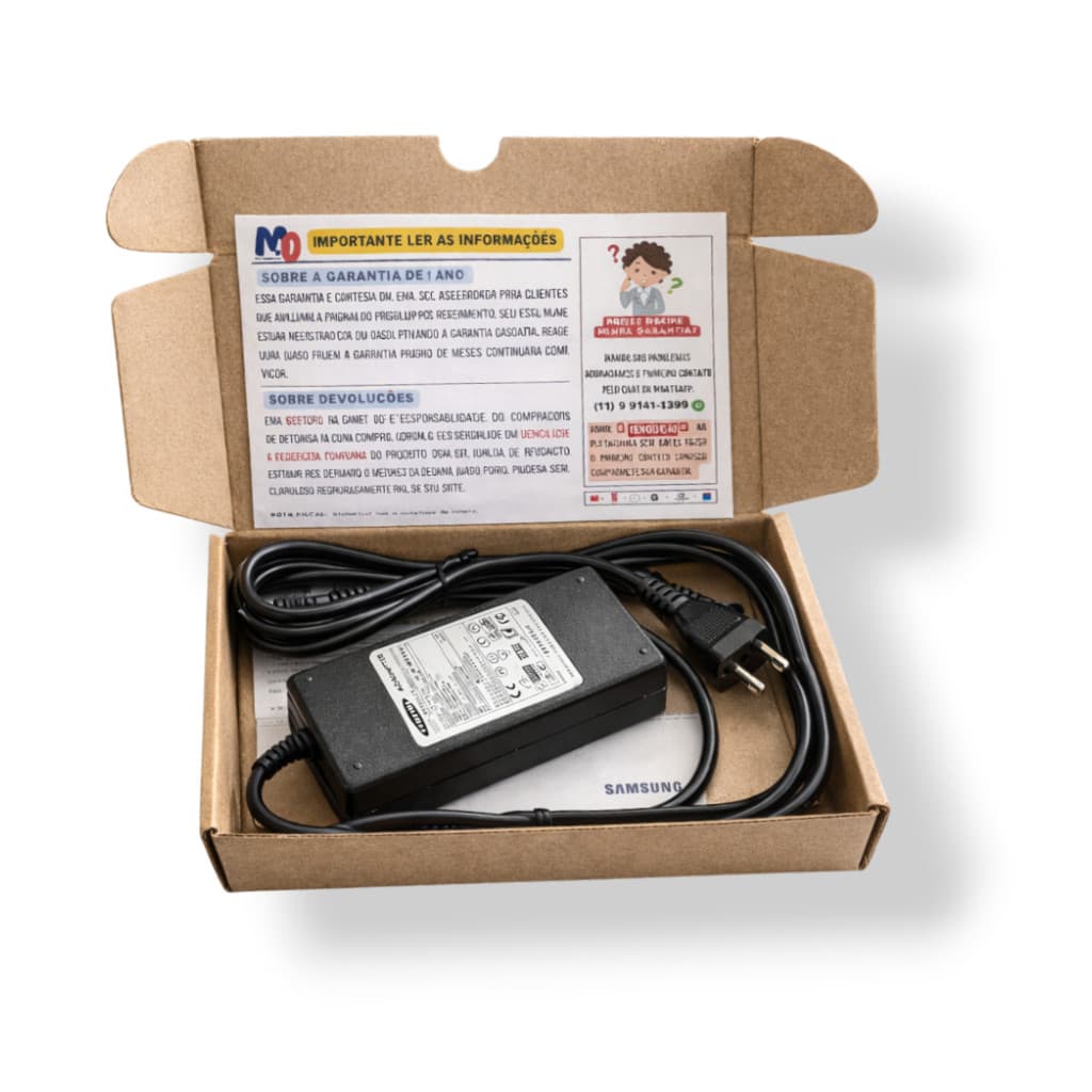 Carregador Samsung 90W para Notebook Alta Performance