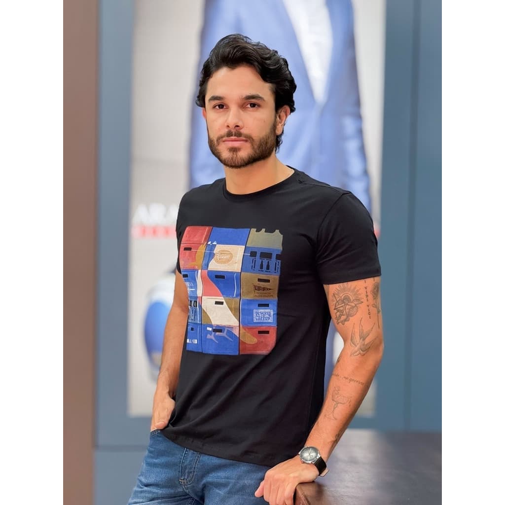 Camiseta Slim Est Pica Pau Caixa De Cerv Reserva