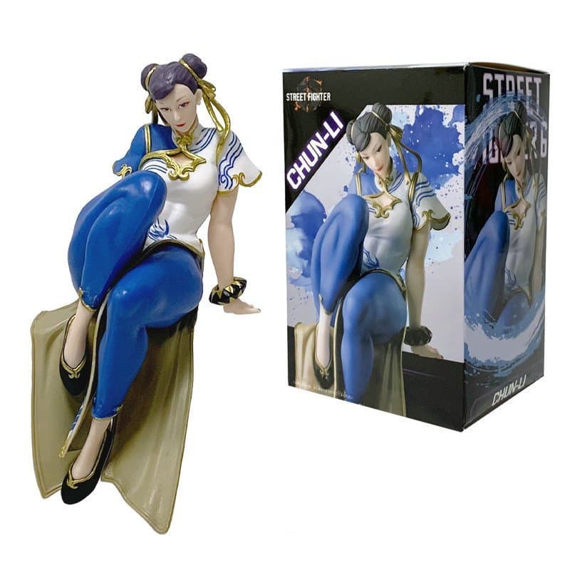 Figura de Ação da CAPCOM Sega, Street Fighter PM Chun-Li em Pose Sentada, 14,5cm, Em Estoque, Modelo Colecionável de Ani