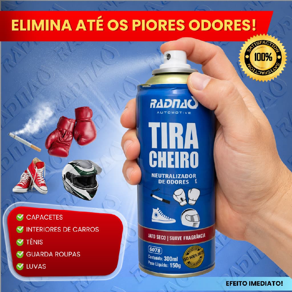Tira Cheiro Radnaq 300ml Aerosol Eliminador de Maus Odores
