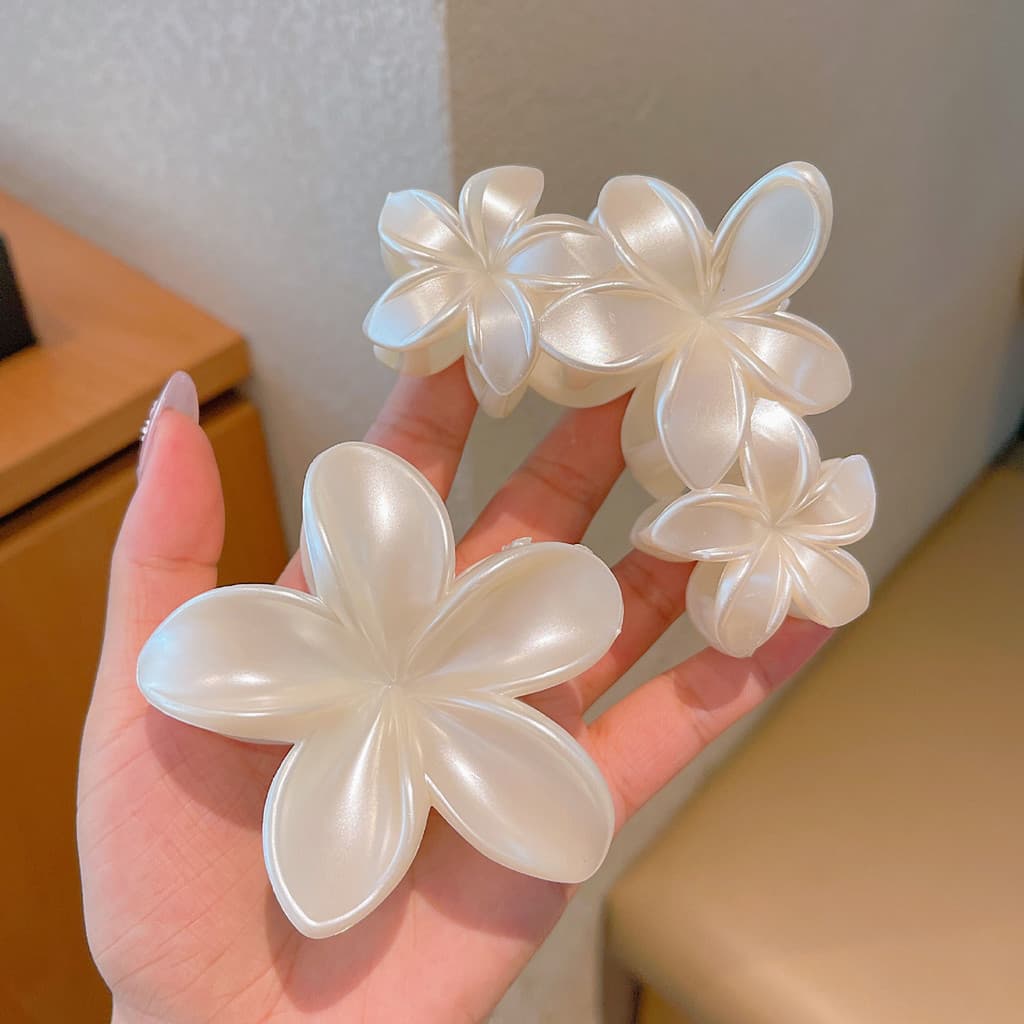 Grampo de cabelo feminino flor-grampo de cabelo antiderrapante, Design de primavera, adequado para estilo exuberante de