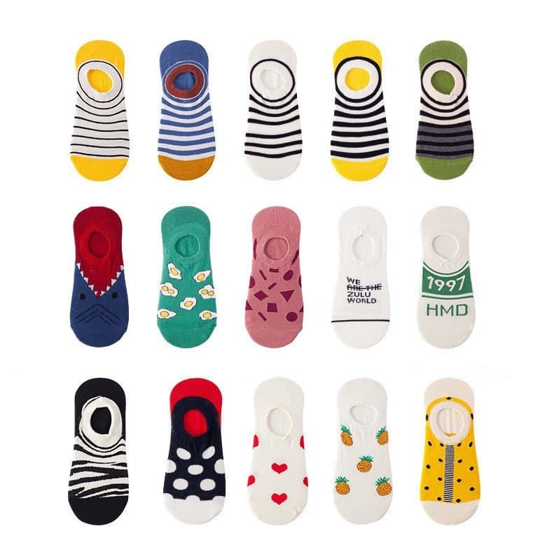 Meias sapatilha de primavera e verão, meias invisíveis, meias da moda para mulheres, meias finas de marca da moda estilo