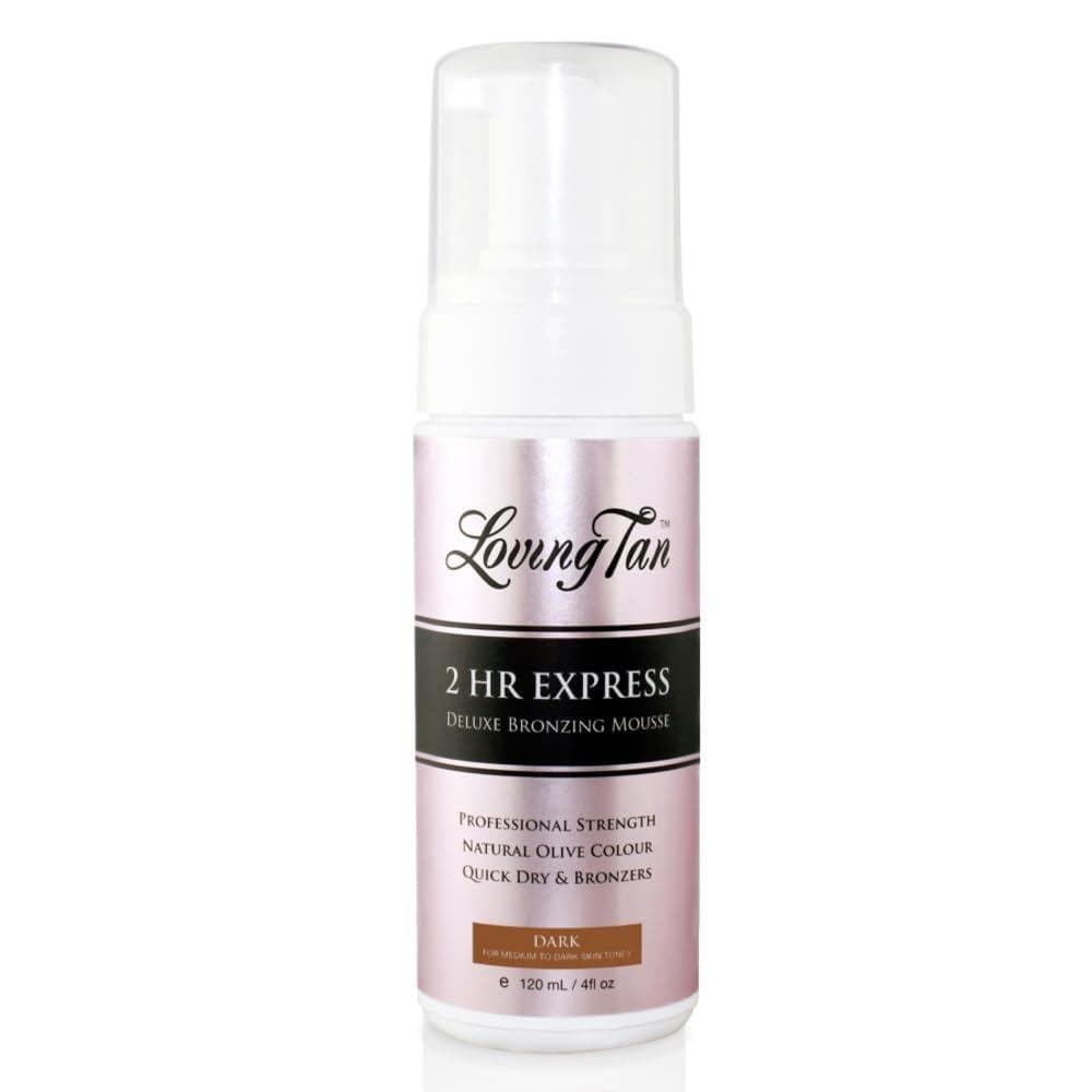 Loving Tan 2 HR Express Mousse Autobronzeadora, Escura - Sem Manchas, Natural, Qualidade Profissional - Mais de 5 Aplica