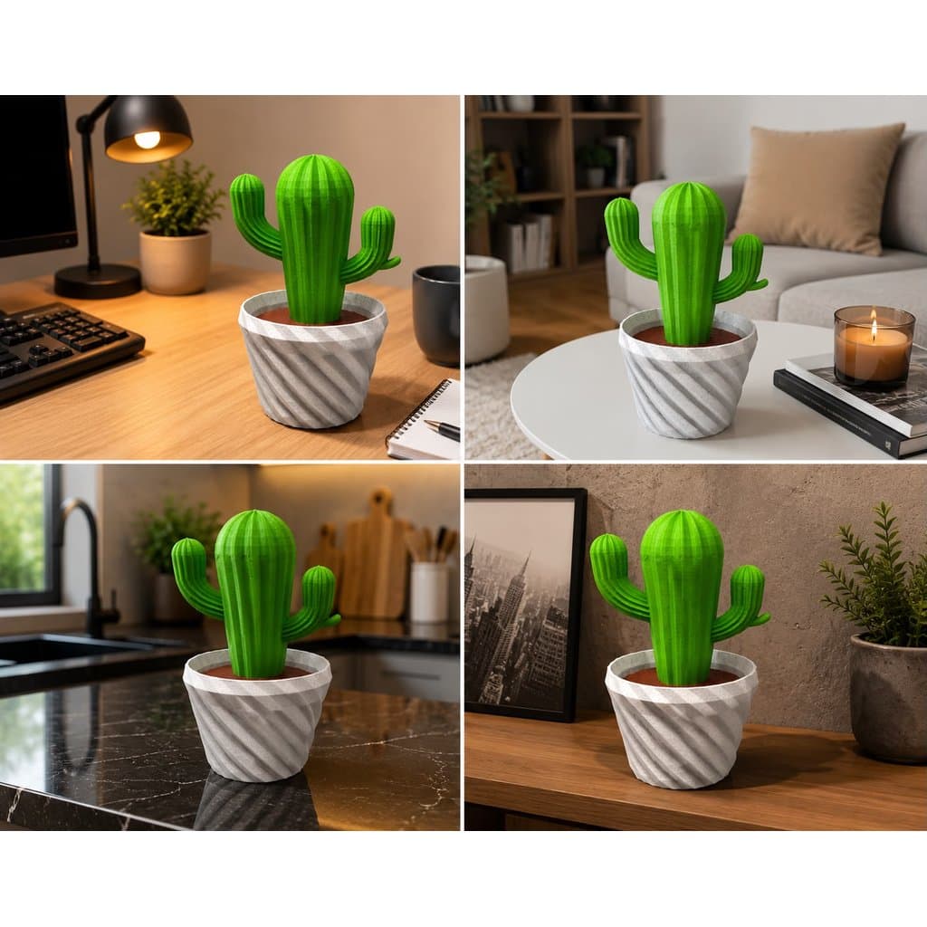 5 VASOS DECORATIVO COM A PLANTA (MINI VASO)