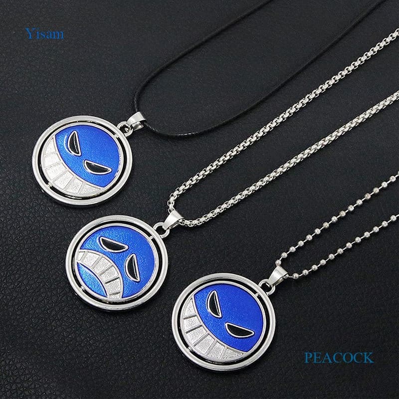Colar Yisam Ace Para Mulheres Homens Colares De Metal Anime Uma Peça Jóias Rotativas Pingentes Gargantilha Charme Presen