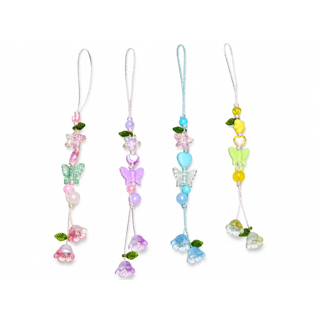 1 Phone Strap Artesanal Premium para Celular Pingente de Miçangas Chaveiro para Bolsa e Mochila