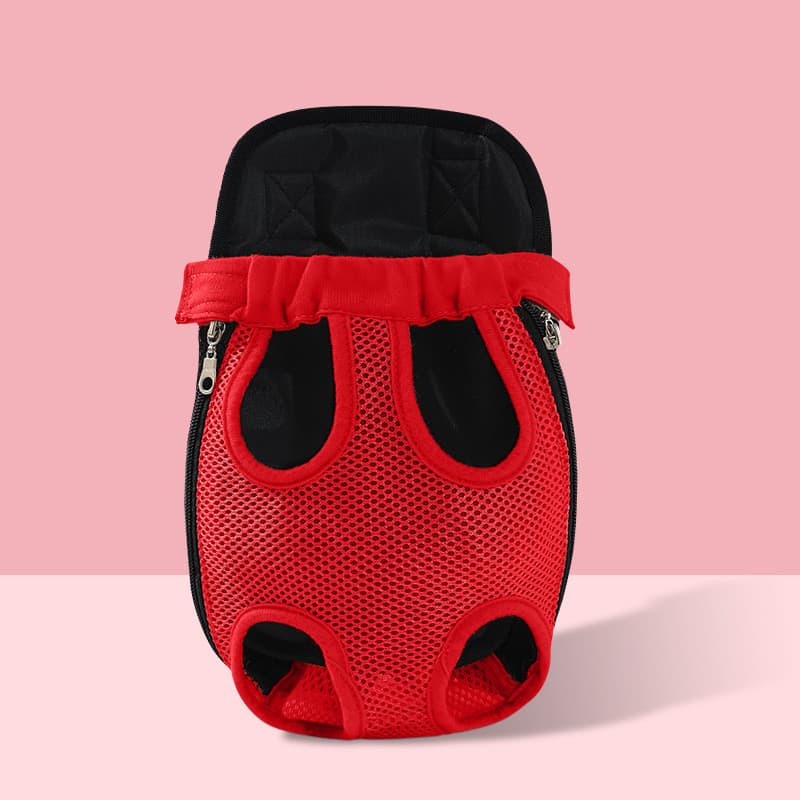 Cão respirável para fora sem carga mochila pet mochila peito saco de viagem para animais de estimação mochila de quatro