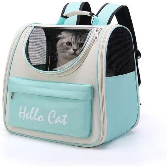 Bolsa de Transporte para Gato de Mão e Transversal, Transparente, Portátil, Pequena, Dobrável, com Laterais Macias, para