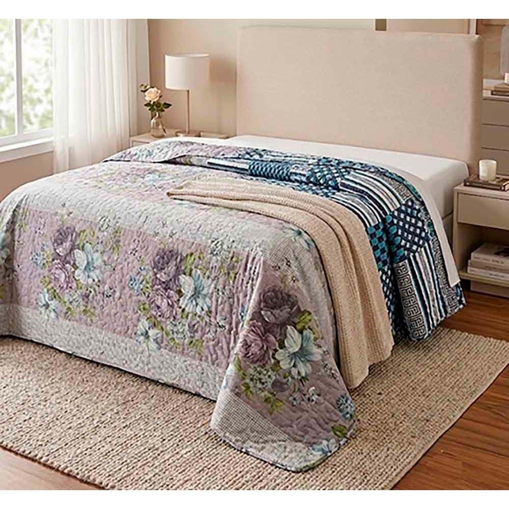 Cobre Leito Casal Padrão Avulso Magnific Slim Liso e Estampado
