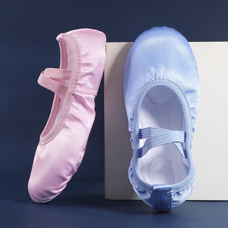 [23-43] Adulto Cetim Ballet Shoes Children's Cat Claw Shoes Large Soft Sole Yoga