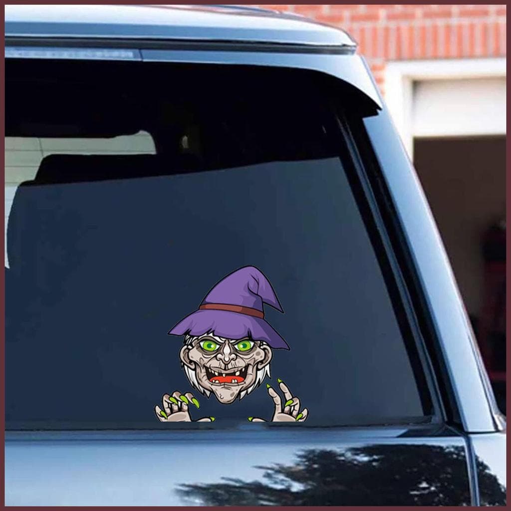 Decalques De Carro Gótico Veículo Halloween Pára-Choques Adesivos Assustadores Scratch Fantasma Para Caminhão Automotivo