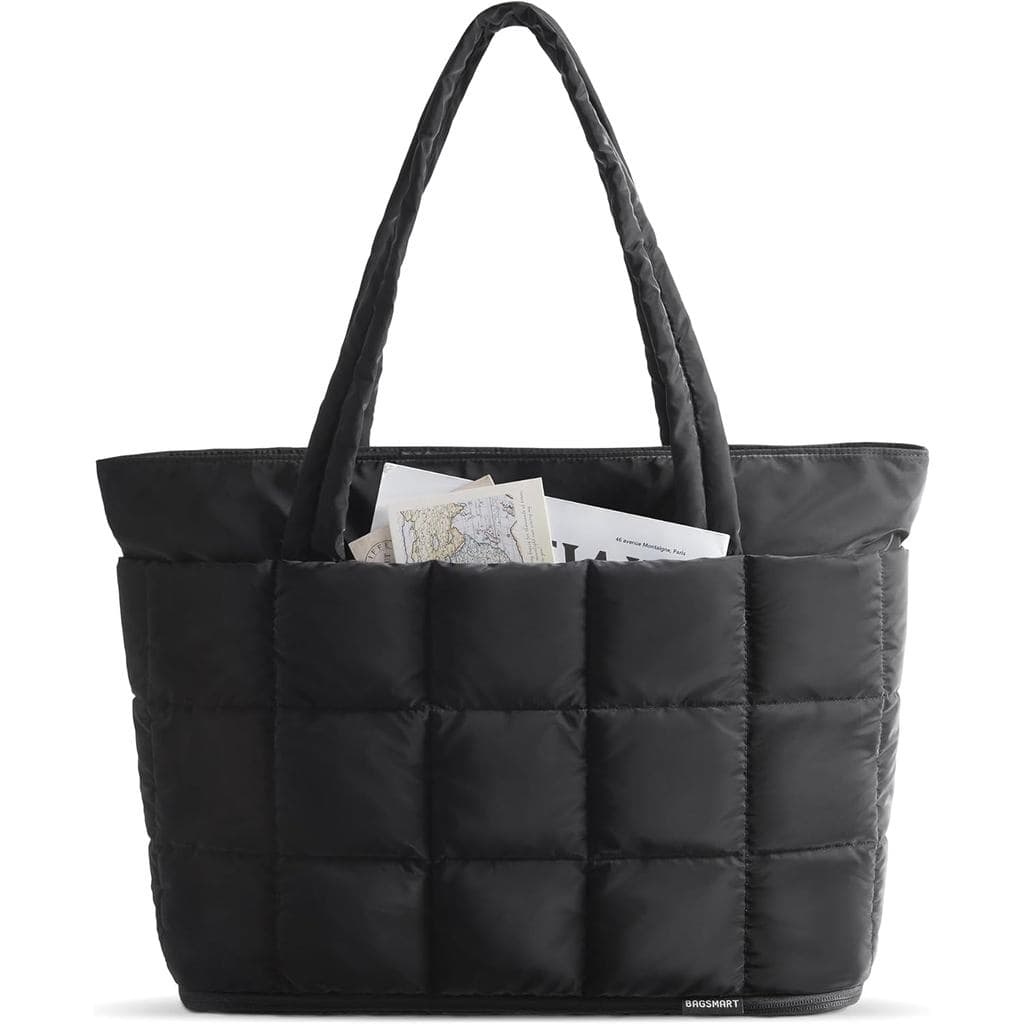Bolsa Tote Expansível BAGART para Mulheres, Bolsa de Trabalho Acolchoada, Bolsa de Mão para Viagens e Academia