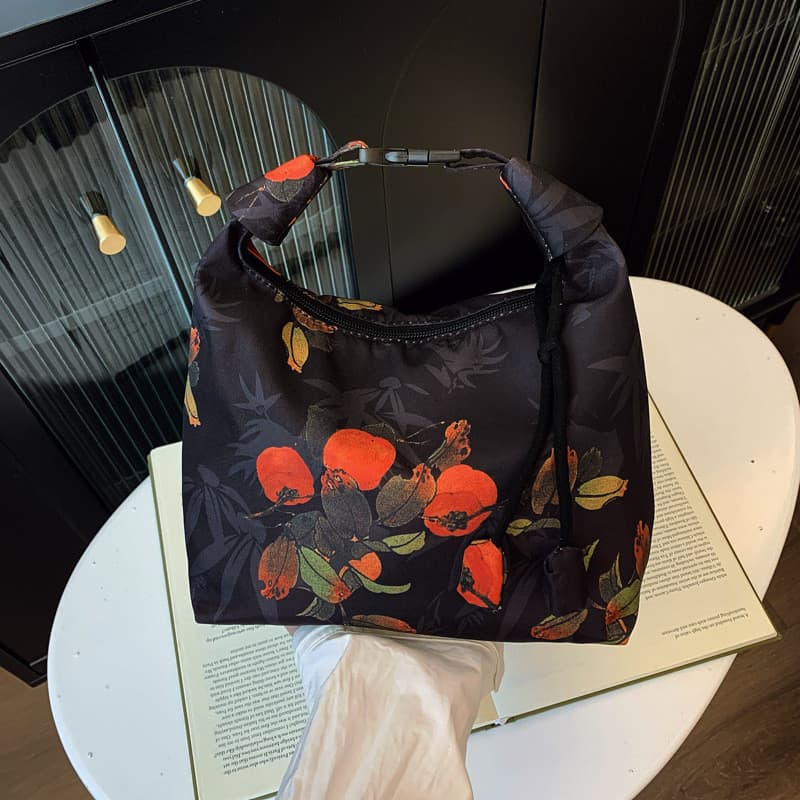 Nova moda simples saco do mensageiro grande capacidade folha de bambu impresso bolsa de ombro Casual bolinho saco