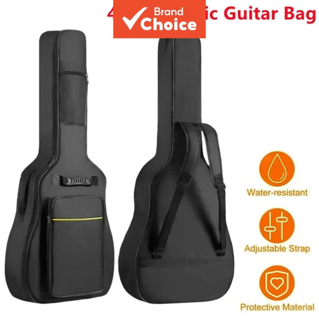 Miwayer Bolsa para violão acústico de 41 polegadas, impermeável, nylon Oxford resistente a rasgos, alças duplas