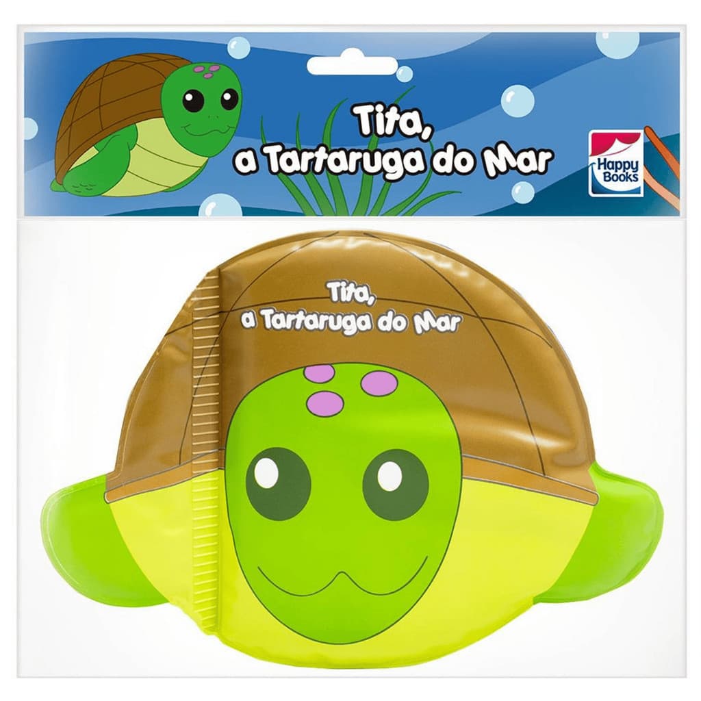 Livro de Banho Amigos da Agua: Tita, a Tartaruga do Mar com Som - Happy Books