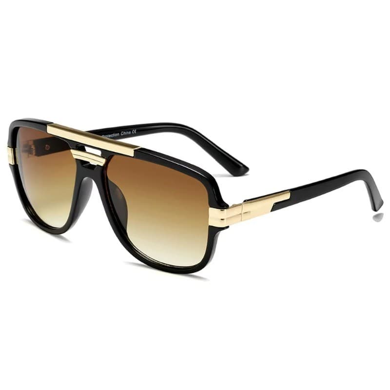Design de Marca Óculos de sol Masculino Vintage Quadrado Luxo Gradiente UV400 Tons gafas hombre