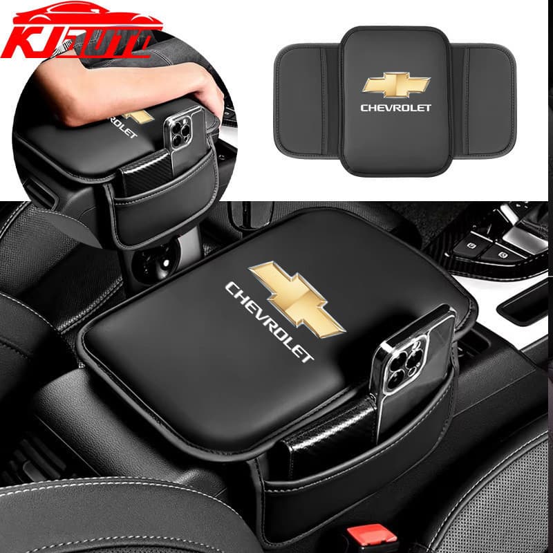 Capa Protetora de Couro para Apoio de Braço de Carro Chevrolet - Cruze, Spin, Onix, Omega, Sonic XQXS