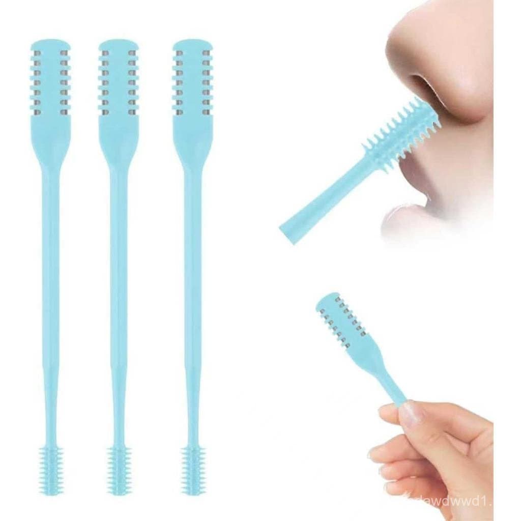 Cortador Manual de Pelos do Nariz para Homens e Mulheres, Cortador de Pelos do Nariz de Aço Inoxidável de Dupla Face, Fe