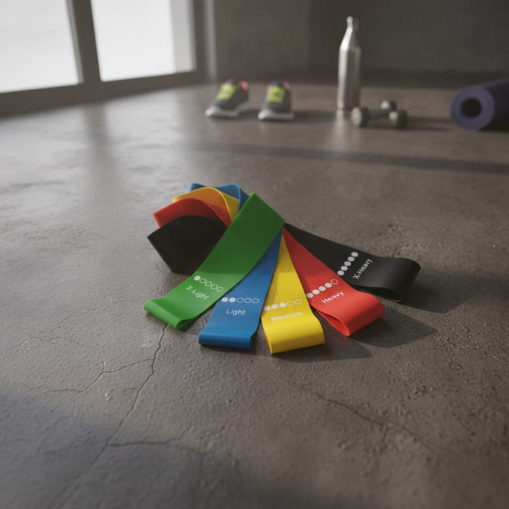Elásticos de Resistência Kit Premium 5 Faixas – Intensidade Graduada para Musculação, Yoga e Re