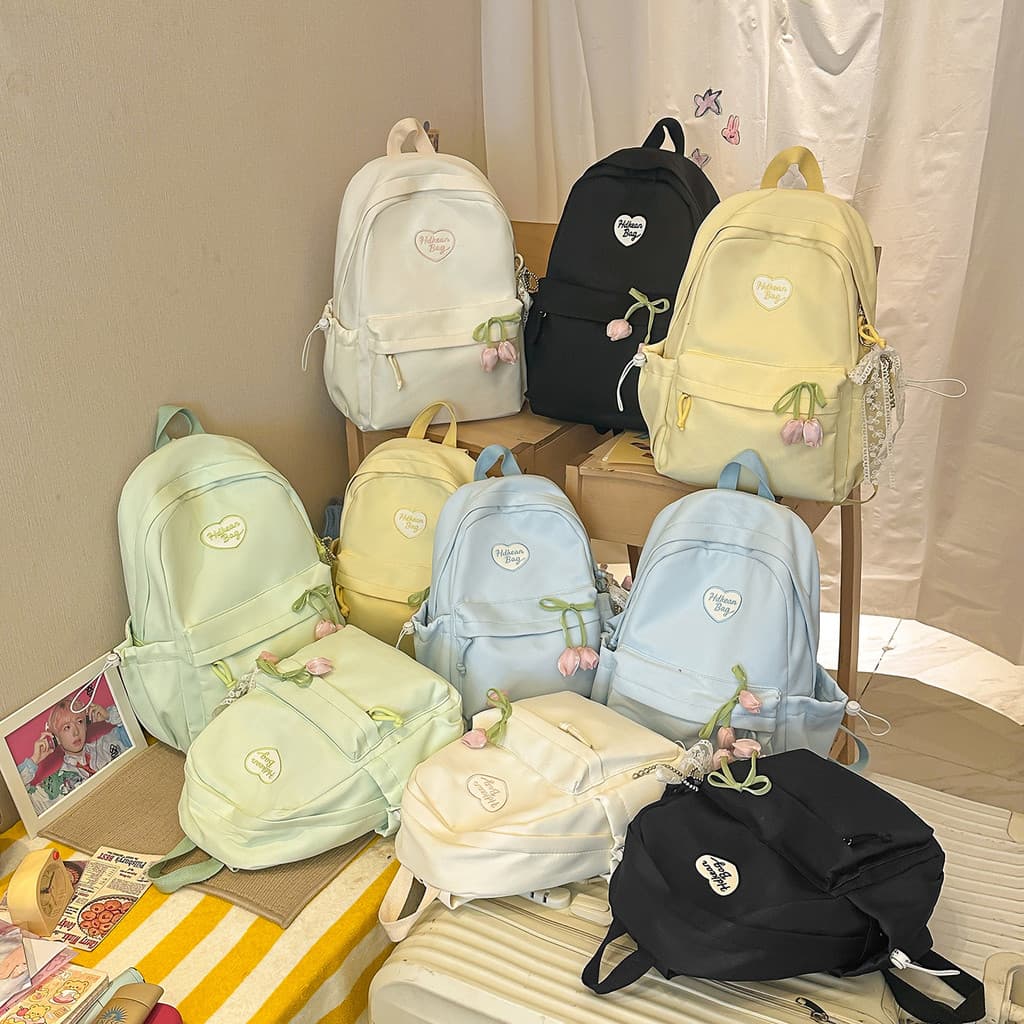 Estudante universitário mochila feminina fresco Mori na moda novo estilo mochila feminina simples Casual mochila de gran