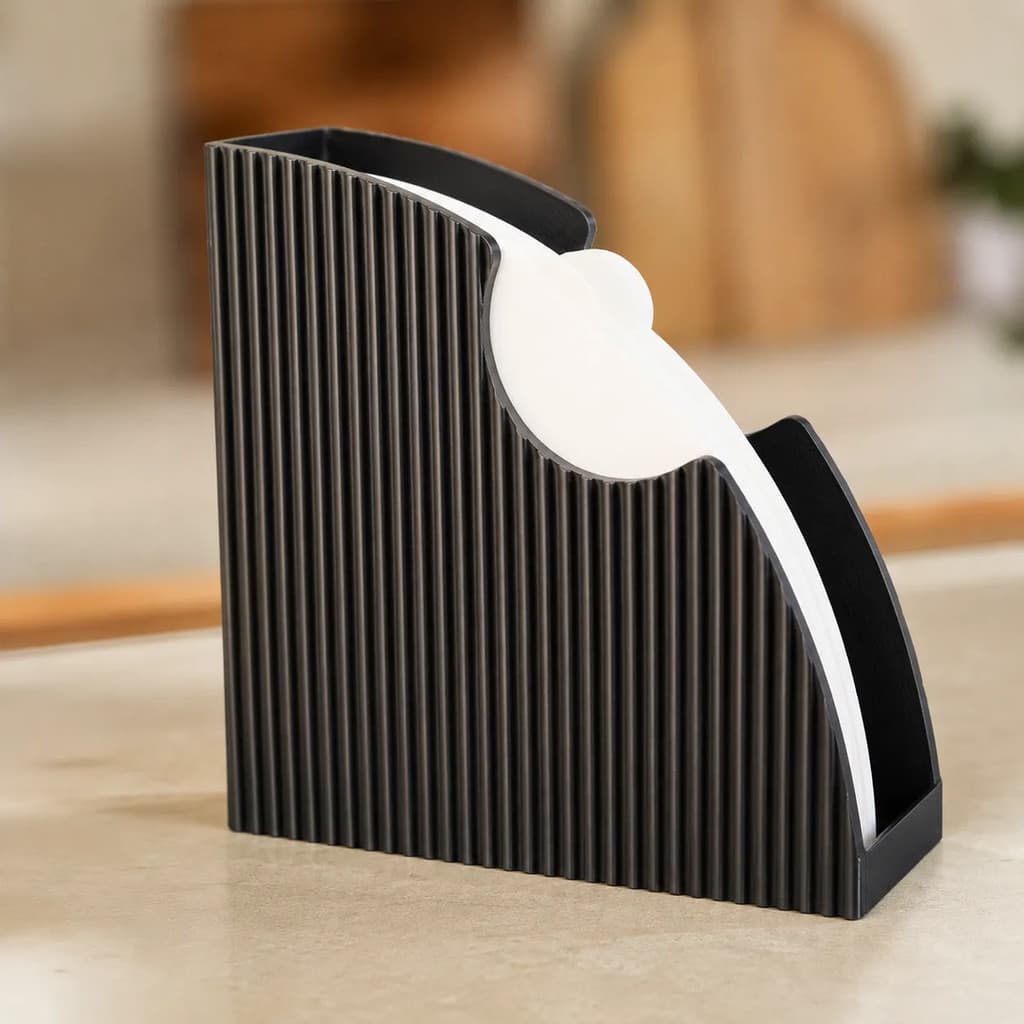 Suporte Filtro De Café V60 Geométrico Preto Impressão 3d