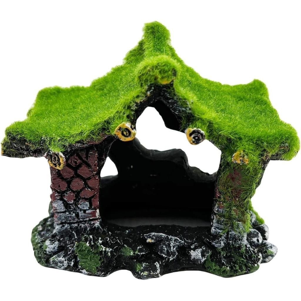 Tfwadmx Decoração para Aquário, Casa Oca de Resina para Esconderijo, Acessório para Peixes Betta Pequenos, Ornamento de