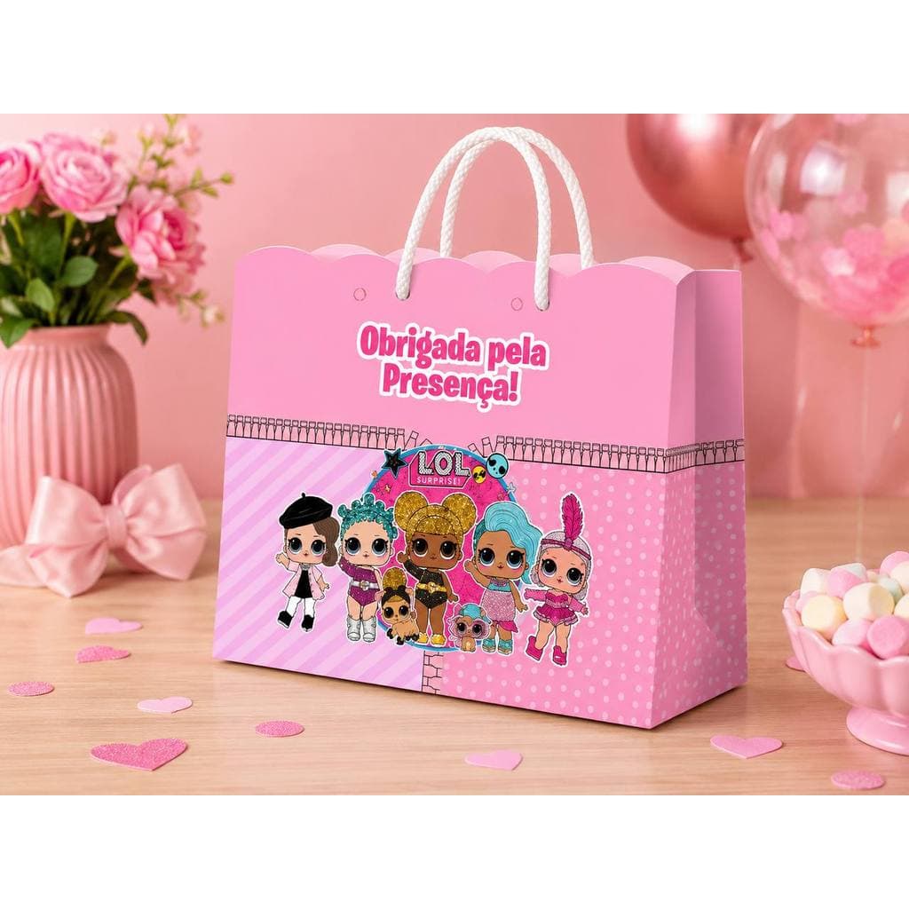 ENVIO RAPIDO | Sacolinha LOOL Personalizada | Lembrancinha Aniversário infantil |  SEMI MONTADA