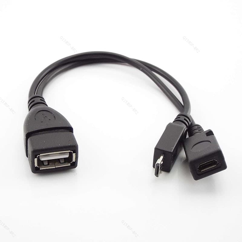 Micro USB Host Power Y Divisor Adaptador Para Mirco 5 Pinos Macho Fêmea Cabo De Carregamento BR15B2