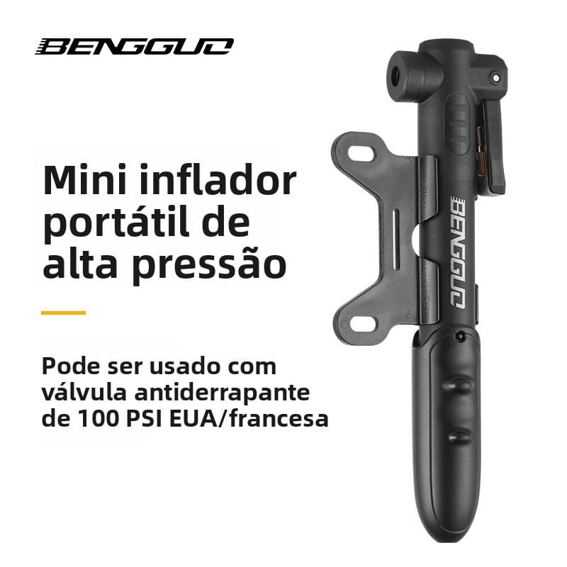 Mini bomba portátil de Nylon para bicicleta, bomba de ar de emergência, inflador Manual Universal