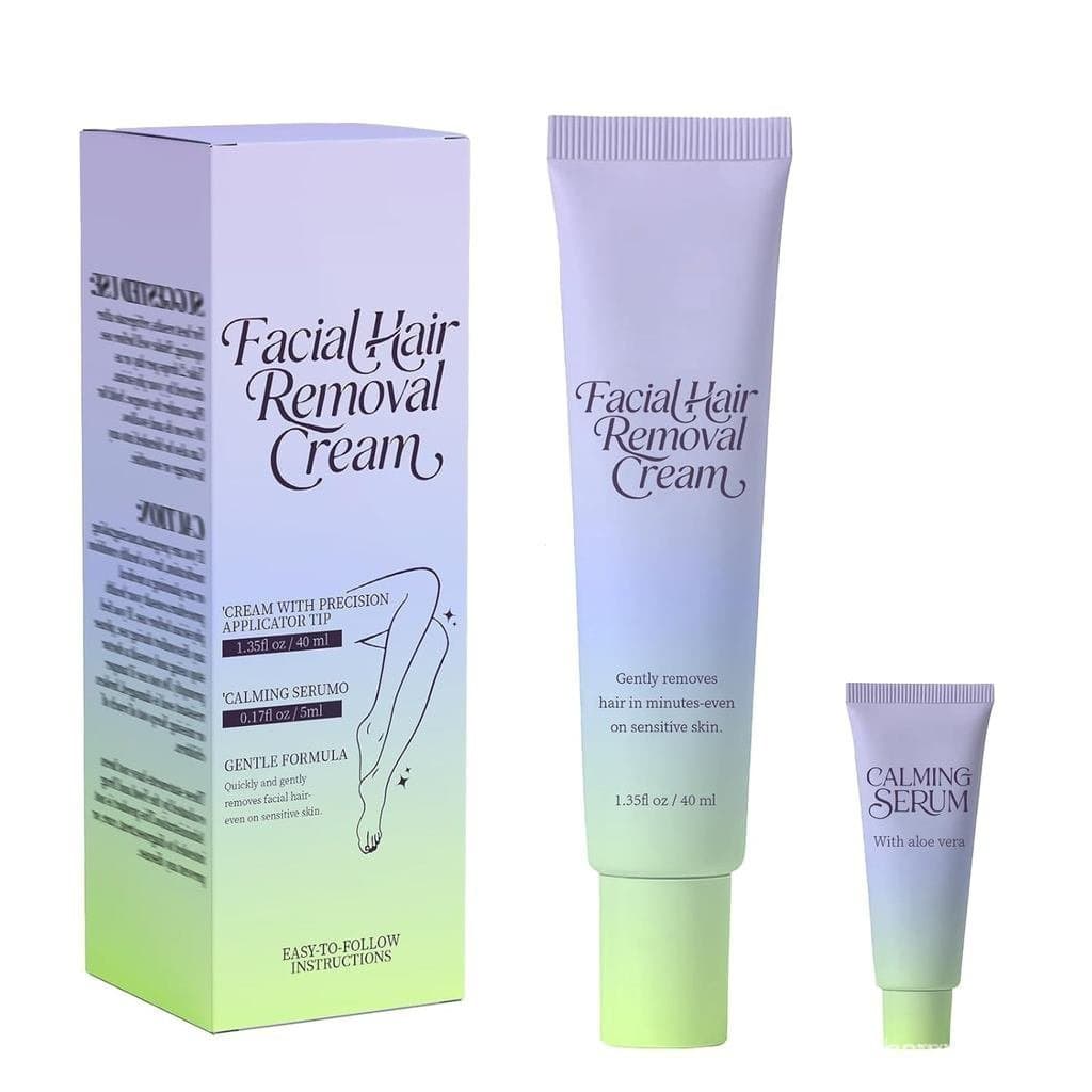 Creme depilatório com aplicador, adequado para peles sensíveis, fórmula suave, limpa, hidrata e suaviza a pele, adequado