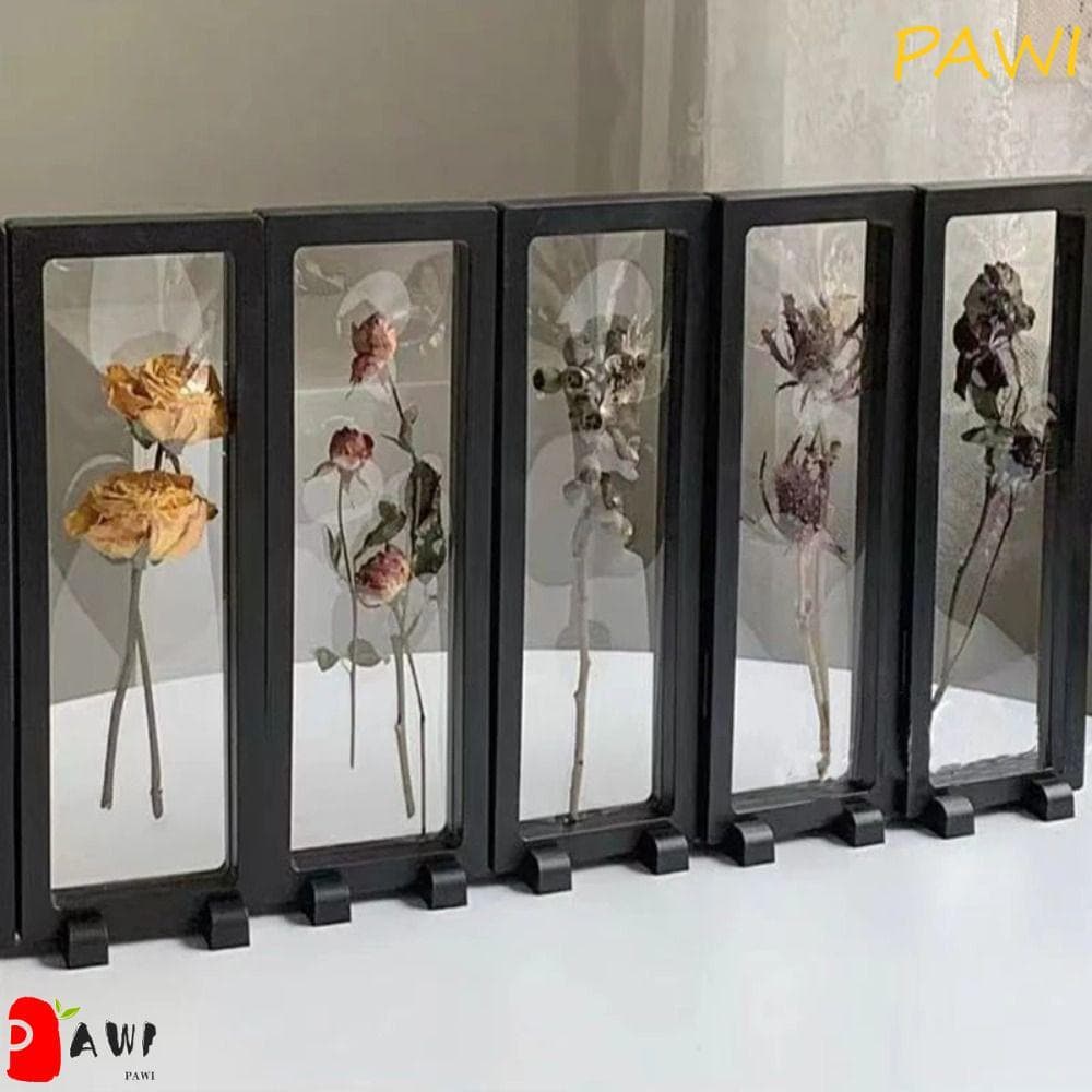 Quadro De Exibição De Planta De Flor PAWI , Caixa De Armazenamento De Moldura Seca Transparente 3D De Plástico , Antioxi